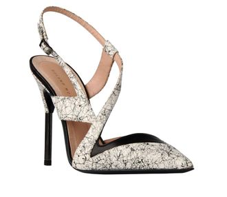 Roland Mouret Rabane Snake Printed Cutout Pumps Size 37