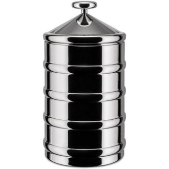 Alessi Kalist&ograve; 3 Cb03 - Bote De Design, En Acero Inoxidable 18/10 Con Pomo En Aluminio, 114 Cl