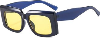 Generic Small Frame Womens Commuter Sunglasses Mens Driving Sports Sun Glasses(Yellow)