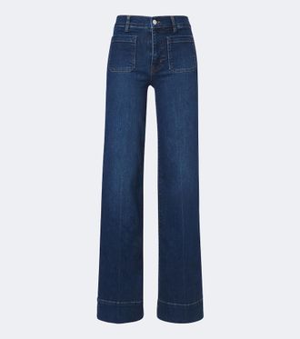 Frame Denim Slice wide-leg jeans
