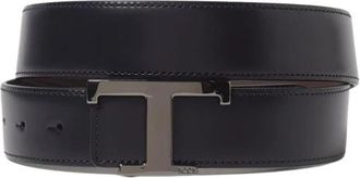 Tod's Leren Riem - Heren - Riemen - Blauw - 90 CM - Leer - Accessoires