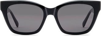 Fossil 53mm Cat Eye Sunglasses in Black/grey at Nordstrom
