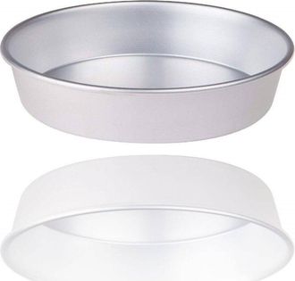 Trade Shop Trade Shop - Set 2 Pezzi Stampo Crostata Pastiera 34 Cm Forno Alluminio Teglia Antiaderente