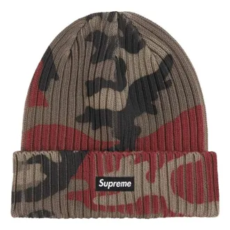 SUPREME SS26 Overdyed Beanie Red Camo SUP-SS26-1004-REDCAMO