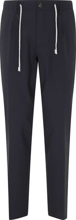 Eleventy Jogger Pants with Drawstring Waist and Button Closure