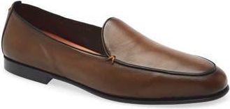 Santoni Vibe Apron Toe Loafer in Dark Brown at Nordstrom Rack, Size 10.5