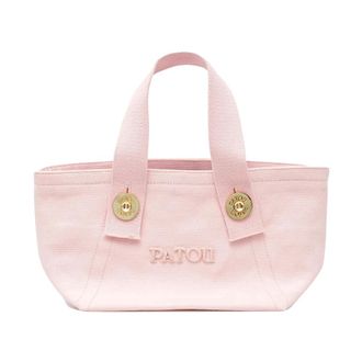Patou Kleine Katoenen Tote Bag - Dames - Tassen - Roze - Maat: ONE Size Katoen