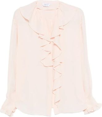 Alexander McQueen Camicia con ruches - Rosa