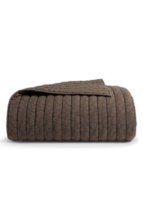 Parachute Garment Dye Channel Quilted Quilt in Warm Grey at Nordstrom, Size Full