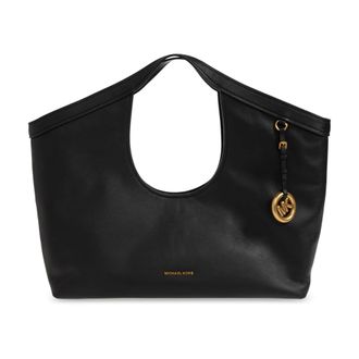Michael Kors Tassen, Dames, Zwart, ONE Size, Leer, Haddie Bag