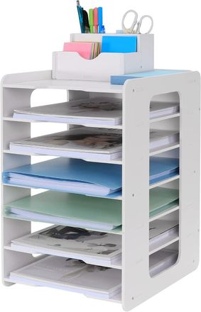 OEM Bac &Agrave; Courrier - Organisateur De Bureau - Porte-documents A4 - Pour La Maison, Le Bureau, L&Eacute;cole (7 Niveaux)
