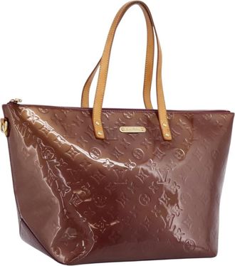 Louis Vuitton Bellevue Monogram Vernis Purple Patent_Leather Handbag (Pre-Owned)