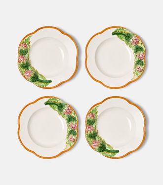 Les-Ottomans Set di 4 ciotole Artichoke in ceramica