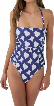 Hutch Kylah One-Piece Swimsuit In Brushstroke Diamond Geo