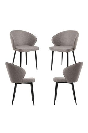 Regalos Miguel Packs Sillas Comedor - Pack 4 Sillas Zalva Tela - Gris