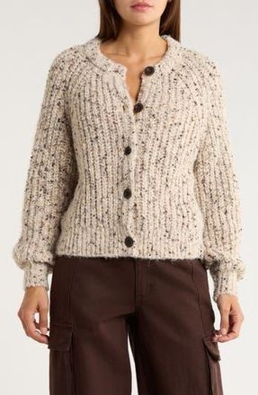 Melrose and Market Relaxed Popcorn Cardigan in Grey Chateau Multi at Nordstrom Rack, Size X-Large