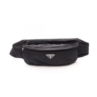Prada Black Nylon Leather Fanny Pack (Pre-Owned)