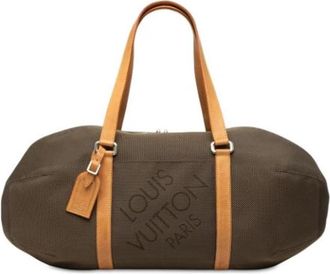 Louis Vuitton Pre-owned Attaquant - Dames - Vintage Weekendtas - Bruin - ONE Size - Leer - Vintage