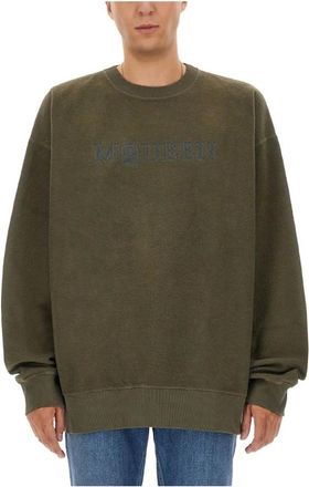 Alexander McQueen Heren, Sweatshirts & Hoodies, Groen, Maat: M Katoen