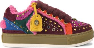Kurt Geiger Womens Suede Southbank Tag Sneakers - Multicolour - Size UK 3