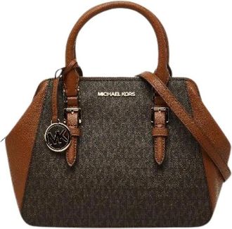 Michael Kors Pre-owned Handbags, female, Brown, Size: ONE SIZE Pre-owned MK Signature PVC 2way Bag