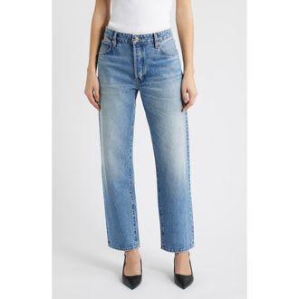 Frame Denim The Essential Straight Leg Jeans in Rapture at Nordstrom, Size 28