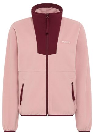 Columbia Fleecejacke COLUMBIA SEQUOIA GROVE FULL ZIP FLEECE, Damen, Gr. XS, rosa (eraser pink, rich wine), Obermaterial: 100% Polyester, Jacken Fleecejacke