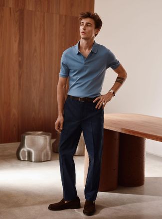 Le 31 Mens Lightweight weave pant Amsterdam fit - Relaxed tapered