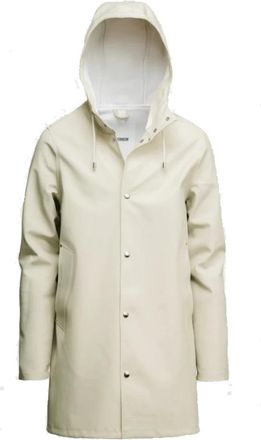 Stutterheim Stockholm Regenjas - Heren - Regenjassen - Wit - XS - Katoen - Jassen