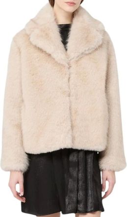 Max Mara Gebreide Jas - Dames - Jassen - Beige - Maat: 3XS Synthetisch