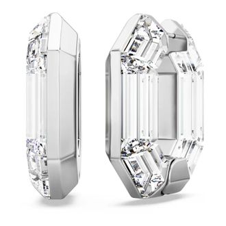 Swarovski Lucent Hoop Earrings - Dames - Oorbellen - Wit - ONE Size - Accessoires