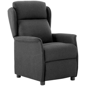 vidaXL Sillón reclinable Gris oscuro 67.5 x 93.5 x 101.5 cm tela Vidaxl