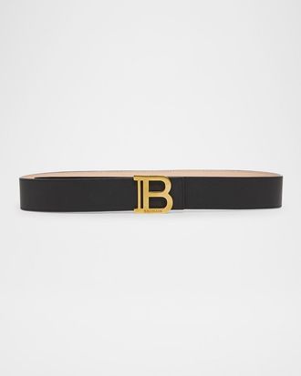 Balmain B-Logo Medium Leather Belt