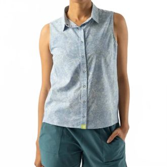 Rabbit Womens High Country Sleeveless Top In Endless Sky Fern
