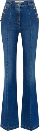 Elisabetta Franchi Pantalone Mod Jeans Blue Vintage