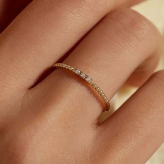 BELORO Ringe - Monte Napoleone Mauve Ring - Gr. 50 - in Gold - für Damen