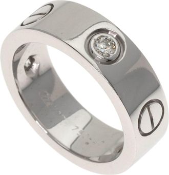 Cartier White Gold White Gold (18K) Band Ring (Pre-Owned)