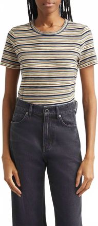 Veronica Beard Bouvet Tee In Variegated Multi Stripe