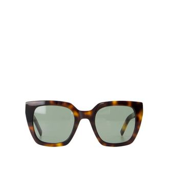 Saint Laurent Sunglasses, female, Brown, Size: 51 MM Brown Acetate Sunglasses