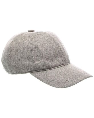 Amicale Cashmere Woven Cashmere Baseball Cap