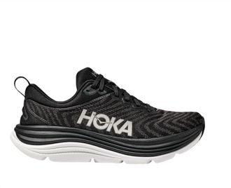 Hoka One One Womens Gaviota 5 Wide Sneakers In Black White
