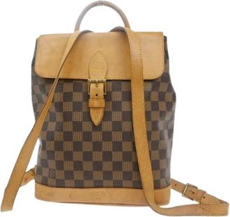 Louis Vuitton Pre-owned Backpacks, female, Brown, Size: ONE SIZE Pre-owned Canvas Backpack