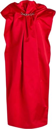 Simone Rocha Abito con dettaglio a catena - Rosso