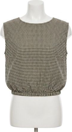 Z Supply Merit Gingham Top In Black, White