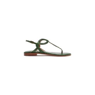 Maliparmi Flat Sandals, female, Green, Size: 10 US Urban Spin Sandal