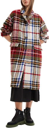 Desigual Camilla Checked Smart Winter Coat 22WWEWB4