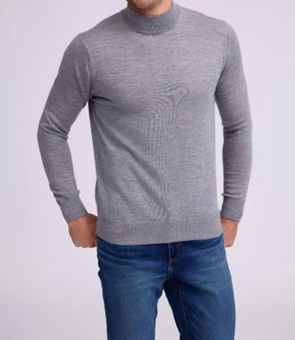 Raffi Bode Mock Neck Sweater In Platinum