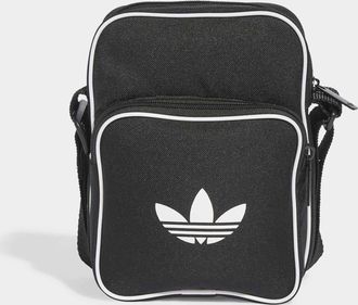 adidas Sporttasche ADIDAS ORIGINALS ADICOLOR CLASSIC SMALL ITEM, Damen, schwarz-weiss (schwarz, wei&szlig;), Obermaterial: 100% Polyester, Taschen Sporttasche, aus