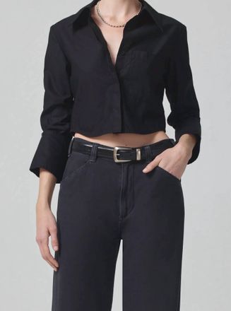 Citizens Of Humanity Bea Crop Top In Black