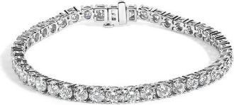 House of Brilliance IGI Certified 14K White Gold 11.0 Cttw Lab Grown Diamond Tennis Bracelet at Nordstrom
